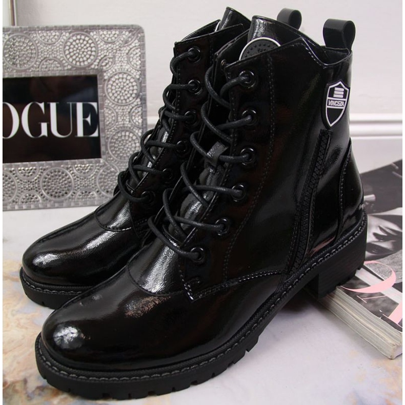 Botas isolantes Vinceza W JAN138A lacado preto 2