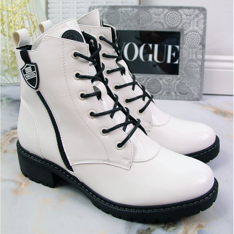 Botas isolantes Vinceza W JAN138B lacado branco 1