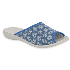 Calçado feminino Befado pu 254D142 azul cinza 1