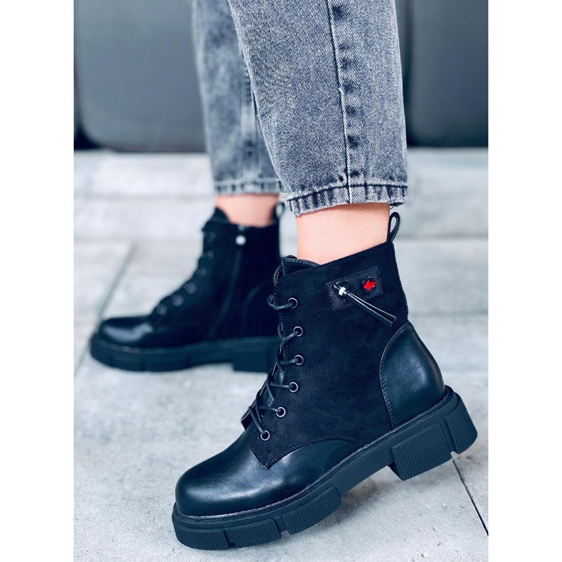 Botas Provo Black com sola grossa preto 2 Botas Provo Black com sola grossa preto 2