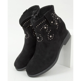 Botas em cunha escondida Odessa Black preto 1
