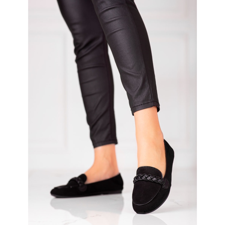 W. Potocki Mocassins de camurça de mulher Potocki preto 1 W. Potocki Mocassins de camurça de mulher Potocki preto 1