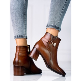 Botas castanhas clássicas para mulher Vinceza castanho 1