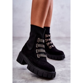 Hope Botas de camurça preta sem salto preto 1