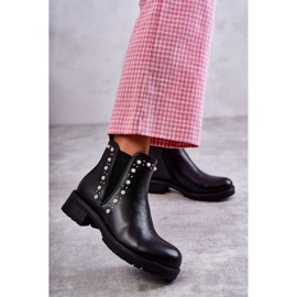 PG1 Botas de couro Trabalhadores Black Ferra preto 1