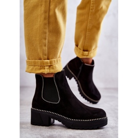 PG1 Botas Afaries de mulher pretas com tachas preto 1