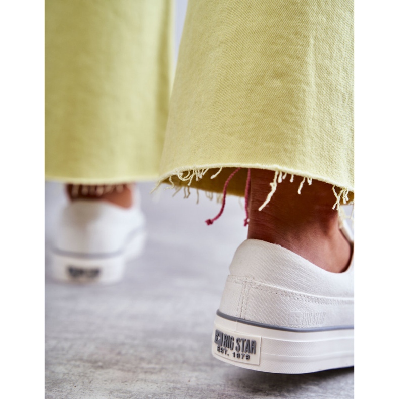 Tênis de pano feminino Big Star KK274017 Branco 1