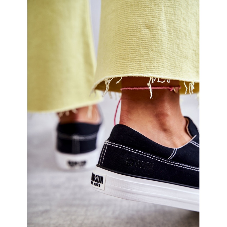 Tênis feminino de pano Big Star KK274019 preto 2