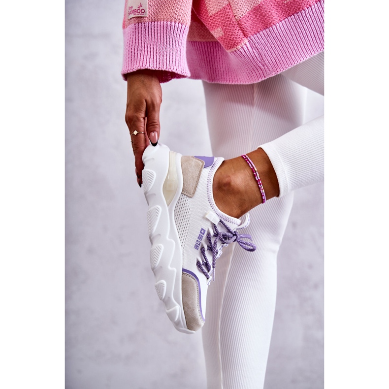 Tênis feminino Memory Foam System Big Star KK274029 Branco tolet 1