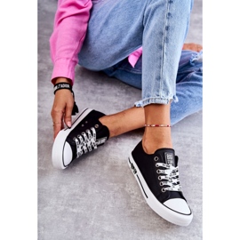 Tênis feminino de couro Big Star KK274096 preto 1