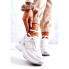 PG1 Tênis esportivo feminino brilhante em cunha, atividade branca branco 1