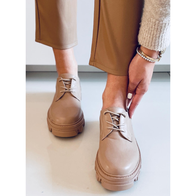 PA1 Mocassim com renda Tekla Khaki bege cáqui 1