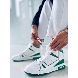 PA1 Liam Green Tênis de tornozelo branco 1