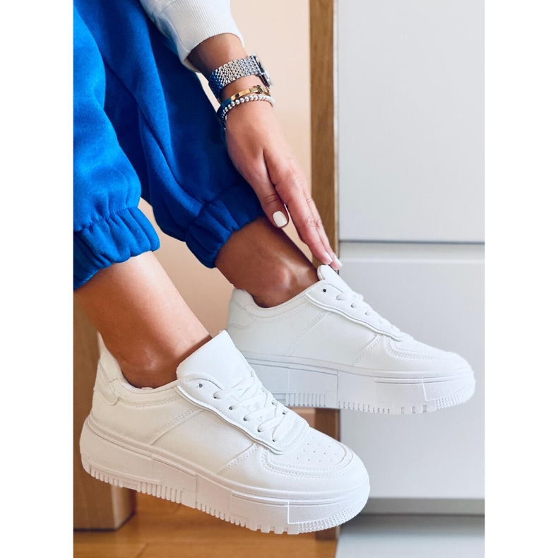 PA1 Tênis feminino Colin All White branco 1