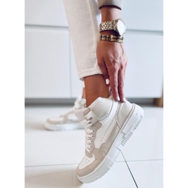 Myles Tênis cano alto bege 1