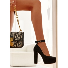 Sapatos de camurça na plataforma Black Rivia preto 2