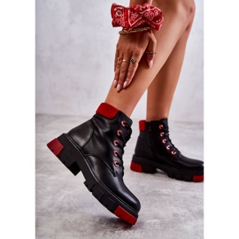 PG1 Trabalhadores de botas de couro em zíper preto Messa 2