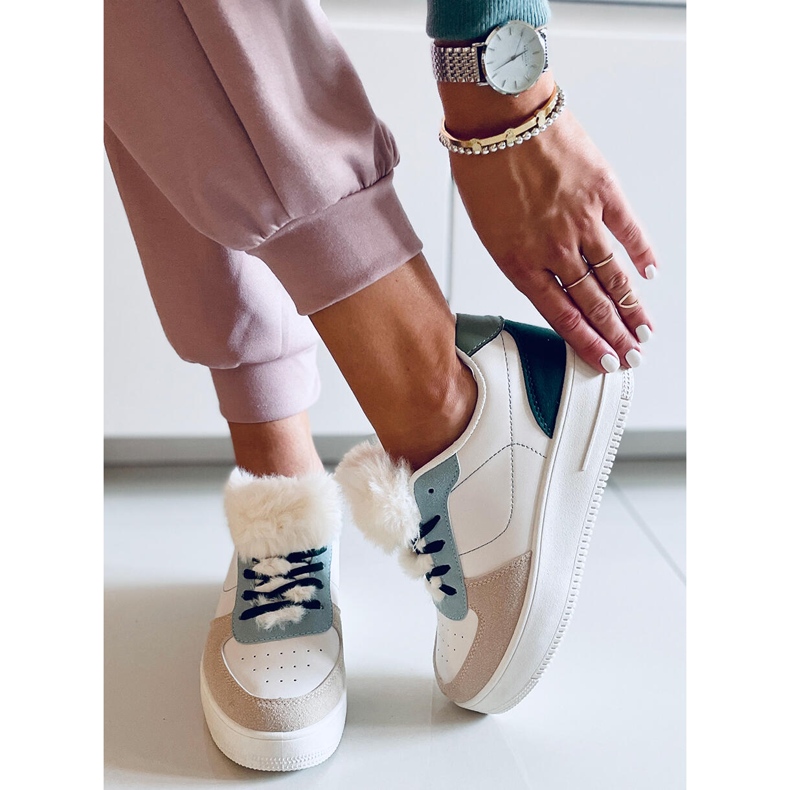 PA1 Tênis feminino Lilith Green branco multicolorido 2