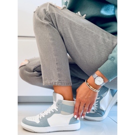 PA1 Tênis cano alto Dorcas Green branco azul 2