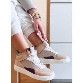 PA1 Tênis cano alto Ginger Khaki bege 1