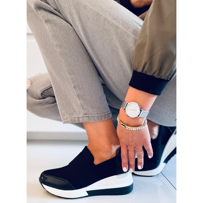 PA1 Sapatos de cunha Zelda Black preto 1