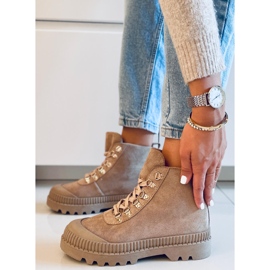 PA1 Tênis de trekking Malyen Khaki bege 2