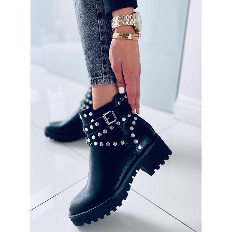 Botas com tachas Hurt Black preto 1 Botas com tachas Hurt Black preto 1