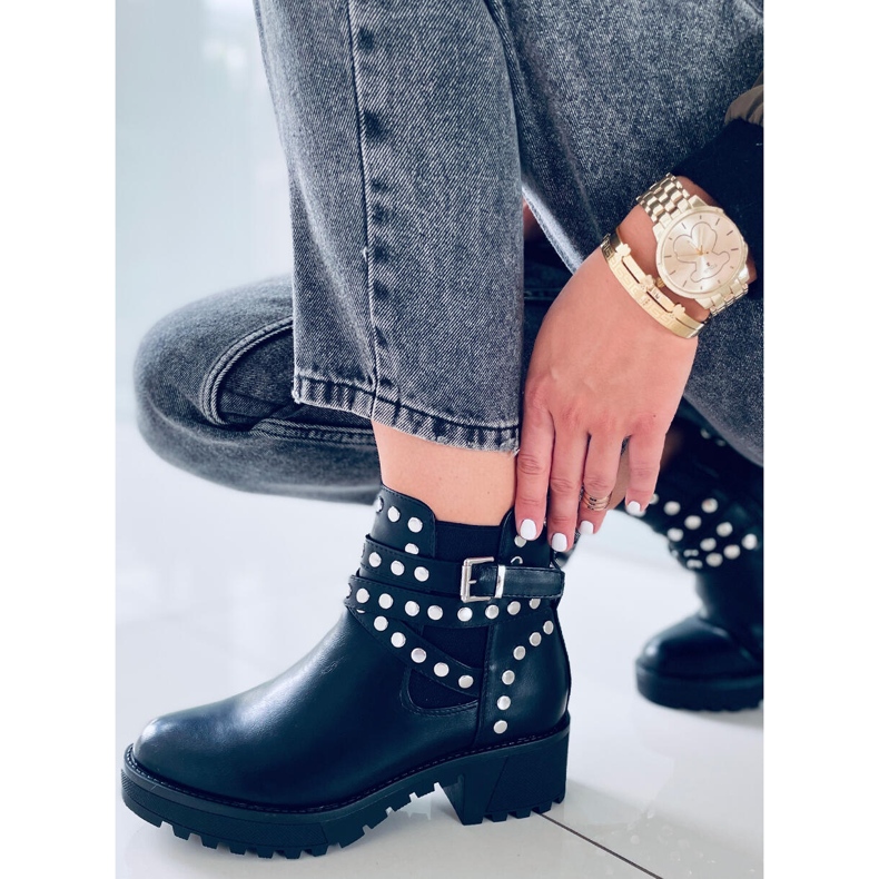 Botas com tachas Hurt Black preto 2 Botas com tachas Hurt Black preto 2