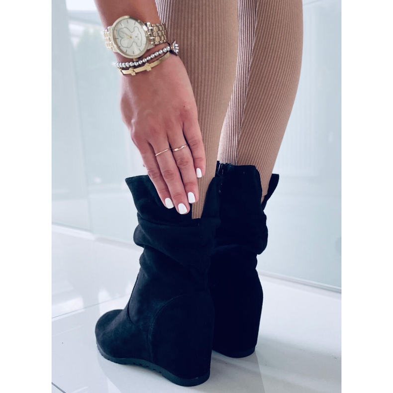 PA1 Botas de cunha Fiona Negro preto 1