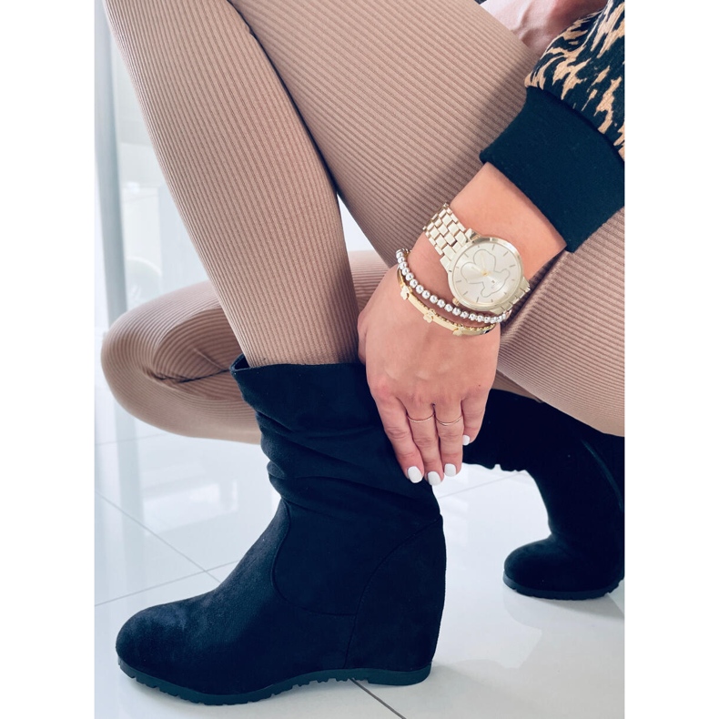 PA1 Botas de cunha Fiona Negro preto 2