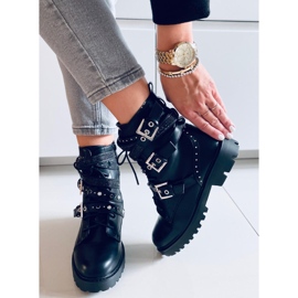 Botas militares Fleur Black preto 2