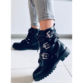 Botas militares Fleur Black preto 1