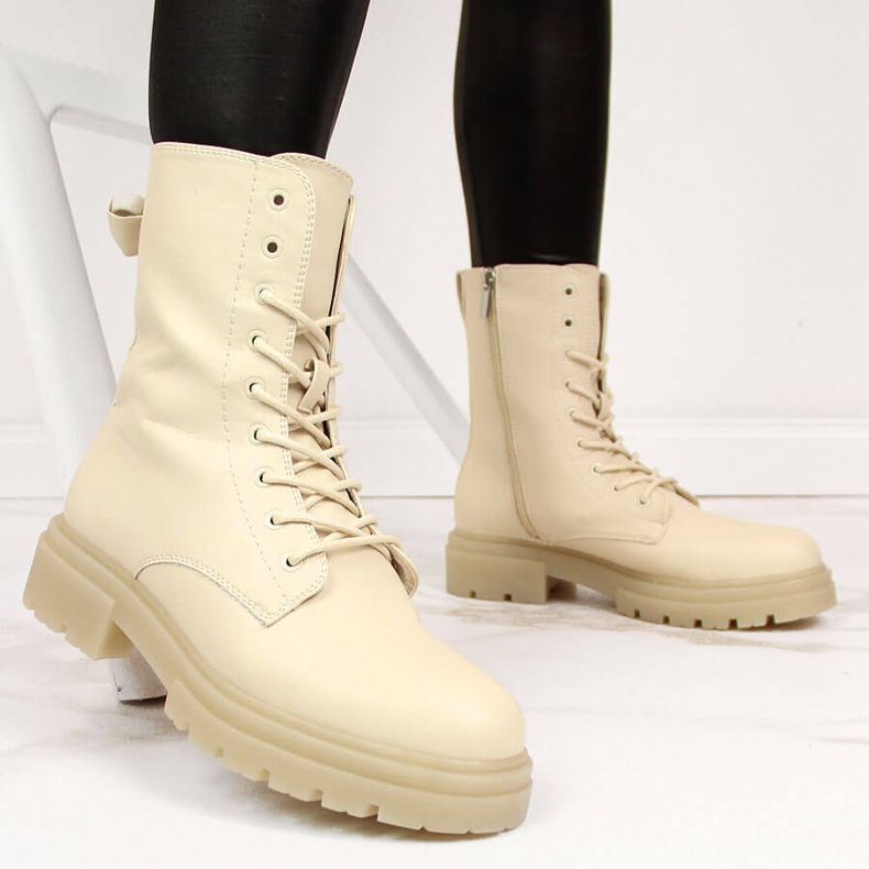 Botas de mulher eVento botins bege 2 Botas de mulher eVento botins bege 2
