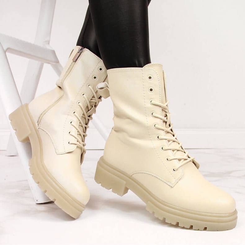 Botas de mulher eVento botins bege 1 Botas de mulher eVento botins bege 1