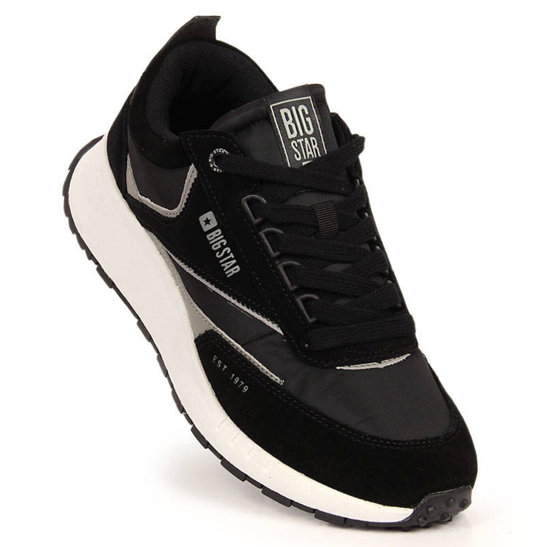 Sapatos esportivos masculinos pretos Big Star KK174024 1
