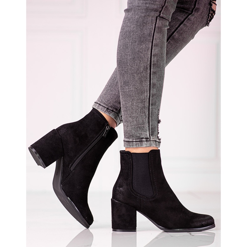 Botas Jodhpur pretas no poste Shelovet preto 1