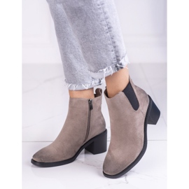 Botas Chelsea bege femininas no poste Shelovet 1