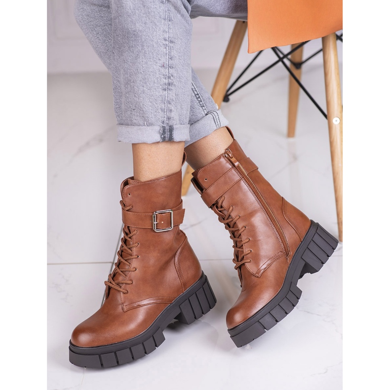 Shelovet botas castanhas para mulher castanho 1