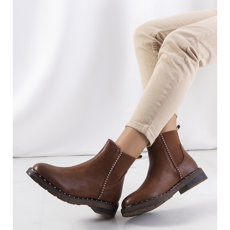 Bota Chelsea marrom Luton 1