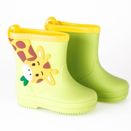 Shelovet botas baixas para menino com girafa multicolorido amarelo 1 Shelovet botas baixas para menino com girafa multicolorido amarelo 1