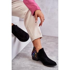 Botas de couro Maciejka com manchas 04091-39 pretas preto multicolorido 1 Botas de couro Maciejka com manchas 04091-39 pretas preto multicolorido 1