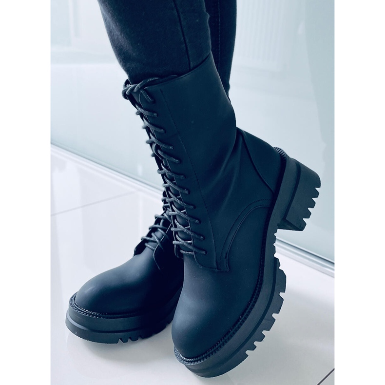 Botas com cadarço Jasper Black preto 2