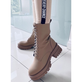 Botas com cadarço Jasper Apricot bege 2