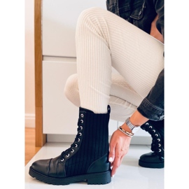 Botas com elástico na parte superior Elinor Black preto 2