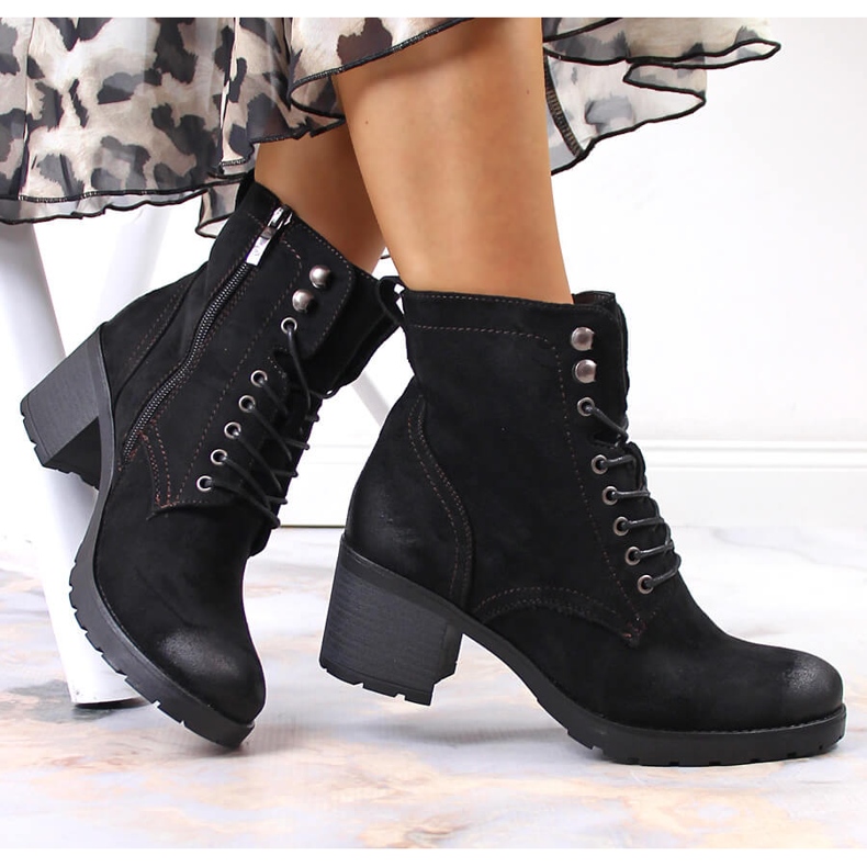 Bota isolante de camurça preta Potocki de mulher preto 1