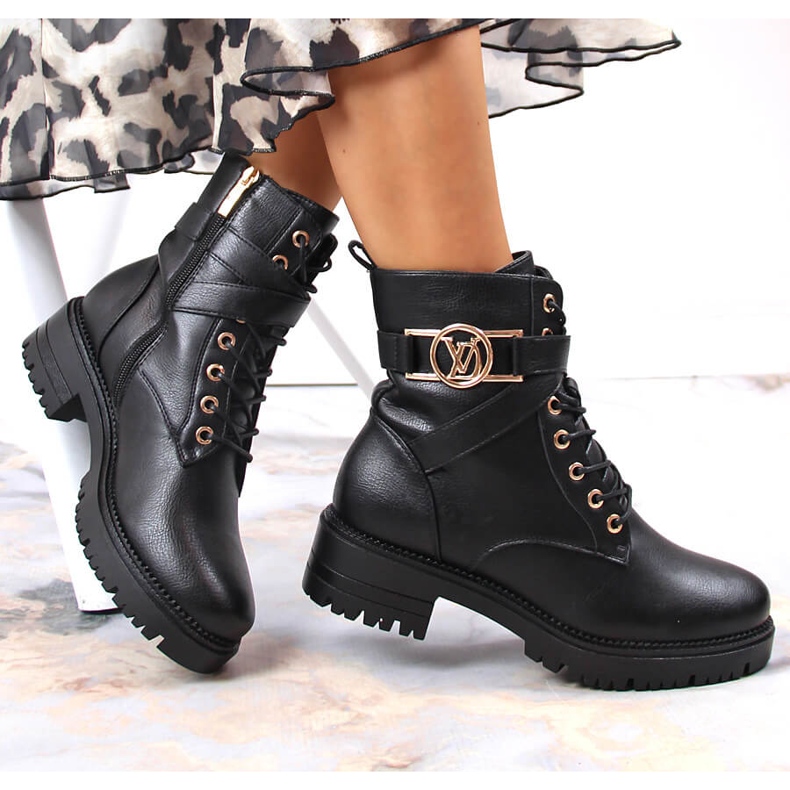Vinceza Botas quentes de mulher Potocki pretas preto 1