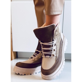 Botas com atacadores Magnu Khaki bege castanho cáqui 1