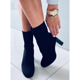 Bota de salto alto Hermione Black preto 2