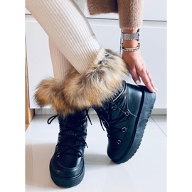 Botas de neve Einar pretas de mulher preto 2
