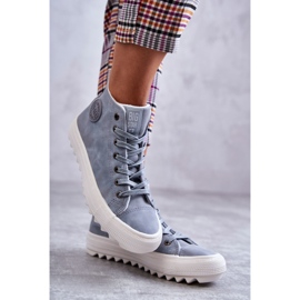 Tênis feminino isolado Big Star EE274115 azul claro 1